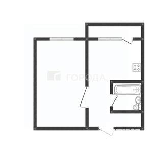 1-к квартира, вторичка, 33м2, 7/9 этаж