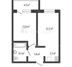 1-к квартира, вторичка, 37м2, 3/10 этаж