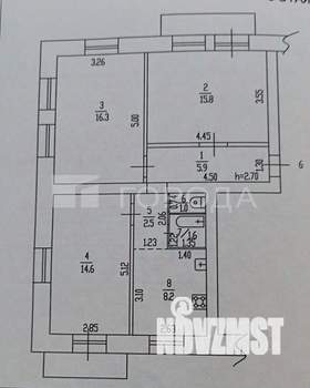 3-к квартира, вторичка, 66м2, 3/3 этаж