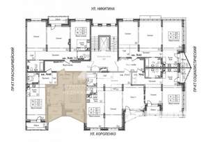 1-к квартира, вторичка, 44м2, 8/9 этаж