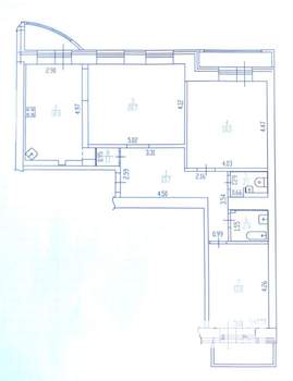 3-к квартира, вторичка, 86м2, 7/10 этаж