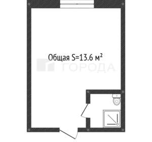 Студия квартира, вторичка, 14м2, 3/5 этаж
