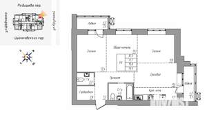 3-к квартира, строящийся дом, 80м2, 13/16 этаж