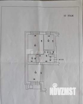 2-к квартира, вторичка, 56м2, 10/10 этаж