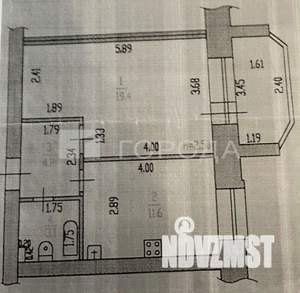 2-к квартира, вторичка, 38м2, 4/6 этаж