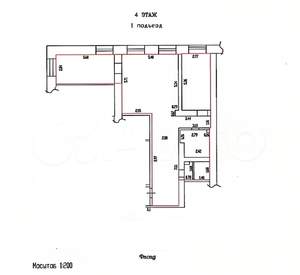 2-к квартира, вторичка, 97м2, 4/5 этаж