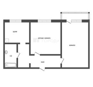 2-к квартира, вторичка, 51м2, 3/9 этаж