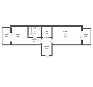 2-к квартира, вторичка, 43м2, 7/18 этаж