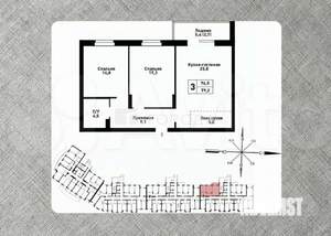 Студия квартира, вторичка, 29м2, 5/18 этаж