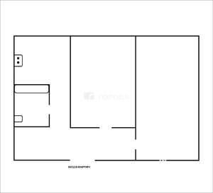 2-к квартира, вторичка, 45м2, 3/5 этаж