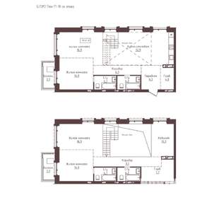 5-к квартира, строящийся дом, 161м2, 17/23 этаж