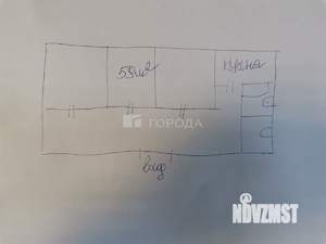 3-к квартира, вторичка, 59м2, 1/9 этаж