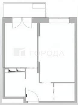 1-к квартира, вторичка, 35м2, 5/9 этаж