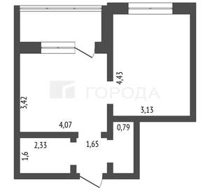 1-к квартира, вторичка, 43м2, 5/10 этаж