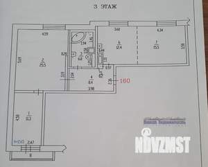 3-к квартира, вторичка, 80м2, 3/13 этаж
