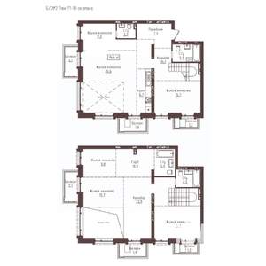 6-к квартира, вторичка, 194м2, 17/23 этаж