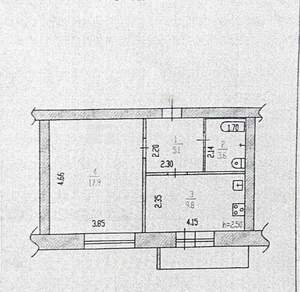 1-к квартира, вторичка, 36м2, 5/12 этаж