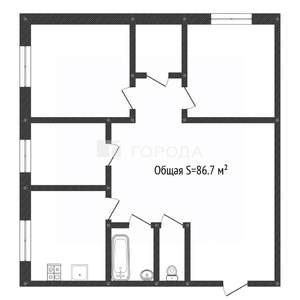 3-к квартира, вторичка, 87м2, 5/6 этаж