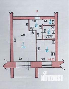 1-к квартира, вторичка, 34м2, 6/6 этаж