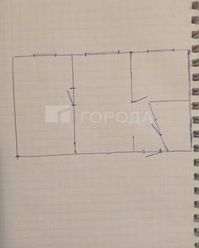 2-к квартира, вторичка, 44м2, 1/4 этаж