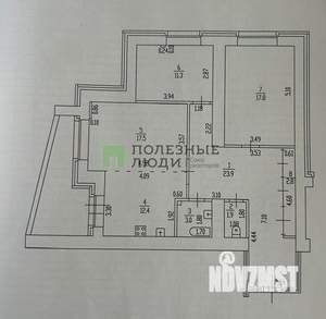 3-к квартира, вторичка, 91м2, 5/16 этаж