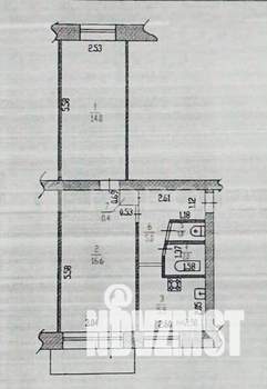 2-к квартира, вторичка, 45м2, 5/5 этаж