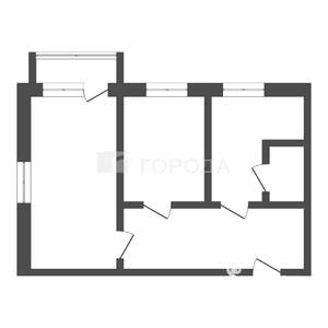 2-к квартира, вторичка, 44м2, 3/5 этаж