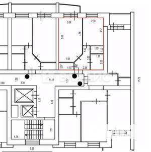 1-к квартира, вторичка, 39м2, 7/10 этаж