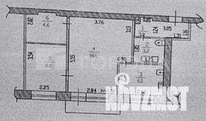 2-к квартира, вторичка, 44м2, 3/5 этаж