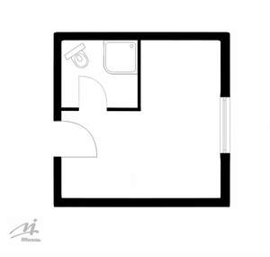 Студия квартира, вторичка, 16м2, 1/5 этаж