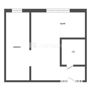 1-к квартира, вторичка, 31м2, 1/4 этаж