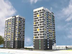 1-к квартира, строящийся дом, 46м2, 3/22 этаж