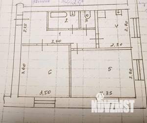2-к квартира, вторичка, 46м2, 3/3 этаж
