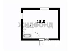 Студия квартира, вторичка, 15м2, 5/5 этаж