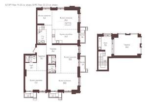 5-к квартира, строящийся дом, 184м2, 20/23 этаж