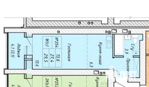 Студия квартира, вторичка, 29м2, 6/10 этаж