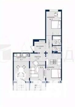 3-к квартира, вторичка, 84м2, 18/18 этаж