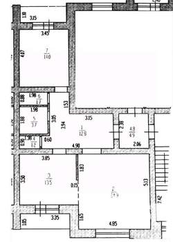 2-к квартира, вторичка, 77м2, 4/5 этаж