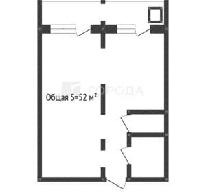 1-к квартира, вторичка, 52м2, 8/16 этаж