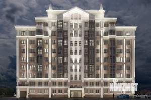 1-к квартира, строящийся дом, 50м2, 1/9 этаж