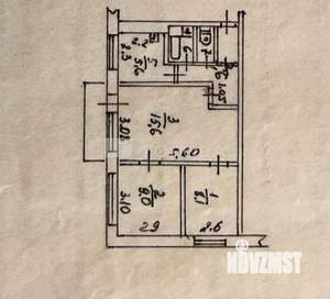 3-к квартира, вторичка, 48м2, 5/5 этаж