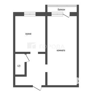 1-к квартира, вторичка, 32м2, 5/5 этаж