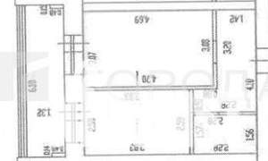 1-к квартира, вторичка, 40м2, 2/10 этаж