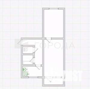 2-к квартира, вторичка, 44м2, 4/5 этаж