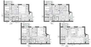 3-к квартира, строящийся дом, 80м2, 16/16 этаж