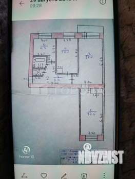 3-к квартира, вторичка, 59м2, 2/5 этаж