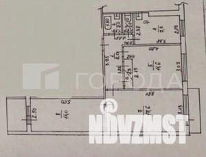 3-к квартира, вторичка, 64м2, 8/9 этаж