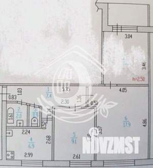 3-к квартира, вторичка, 55м2, 3/9 этаж