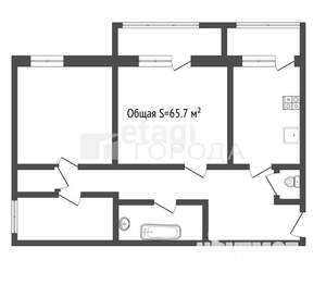 3-к квартира, вторичка, 66м2, 11/12 этаж