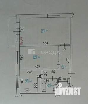 2-к квартира, вторичка, 43м2, 5/5 этаж
